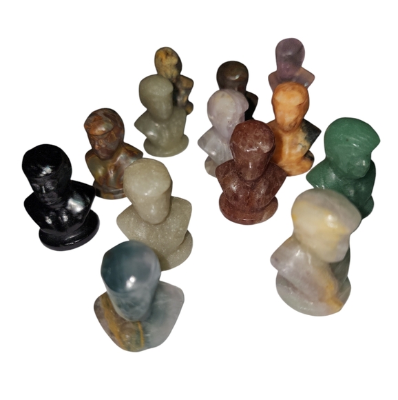 Donald Trump natural gemstone carvings. 2 FOR 15. PICKED RANDOMLY - Picture 1 of 10